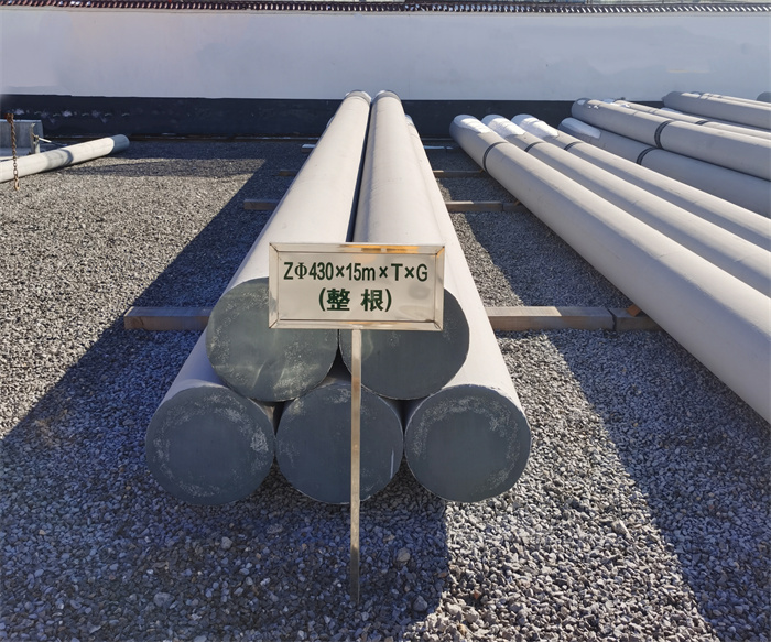 潼南430×15米×T×G终端电线杆